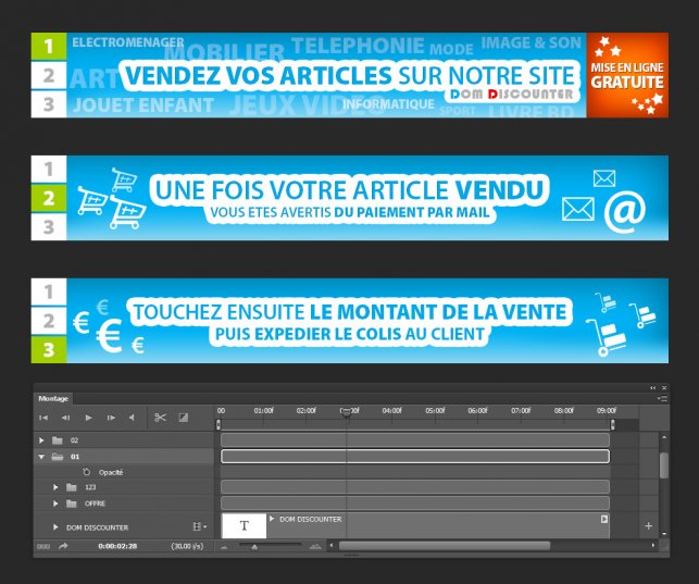 création de bannière en gif animé