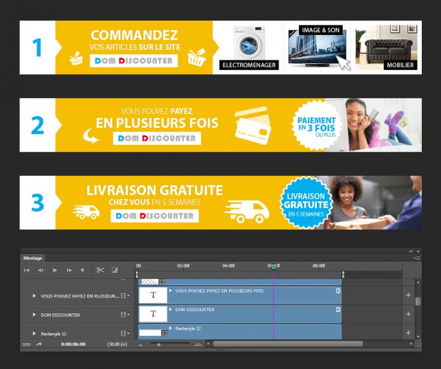 création de bannière en gif animé