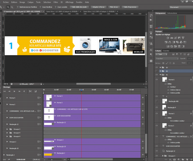 Conception de gif animé