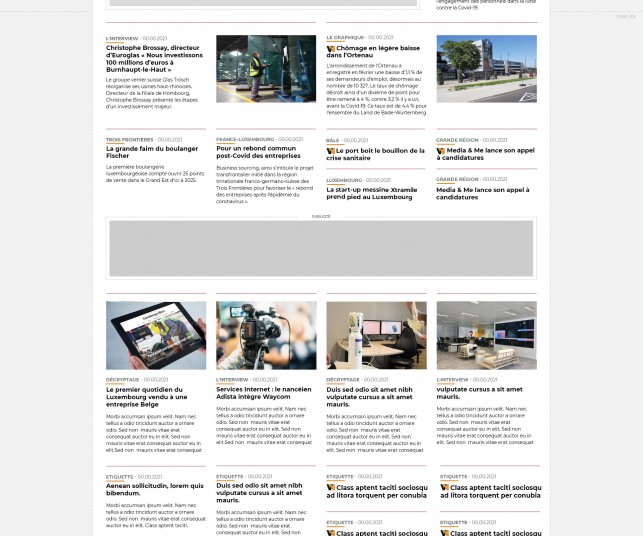 Conception graphique de site internet - bureau