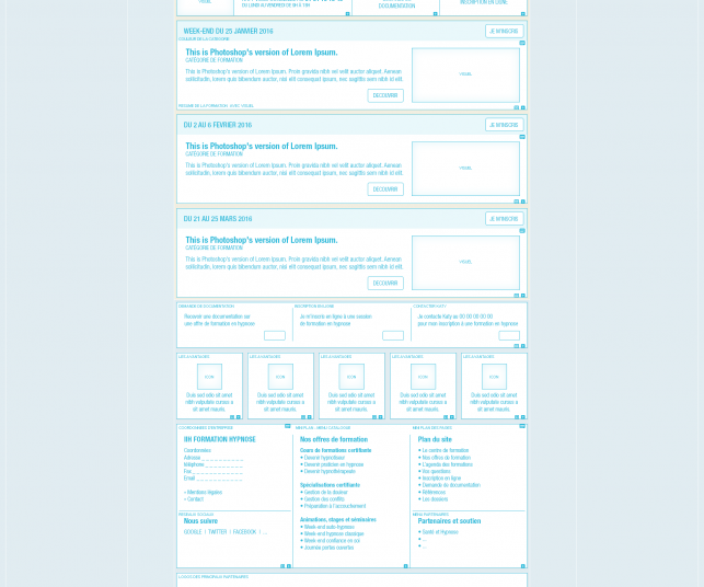 Conception de site internet de formation