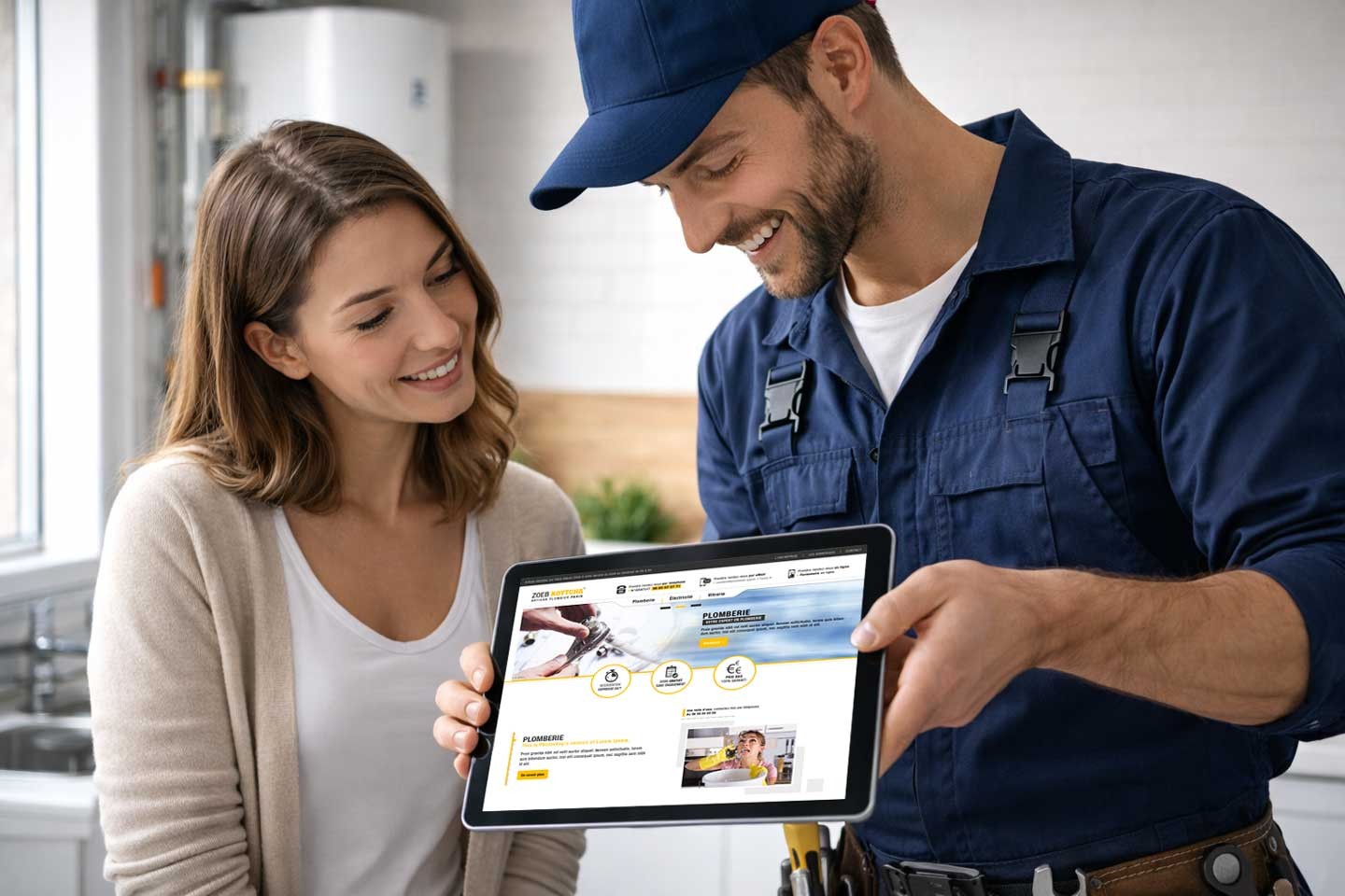 Création de site internet pour plombier