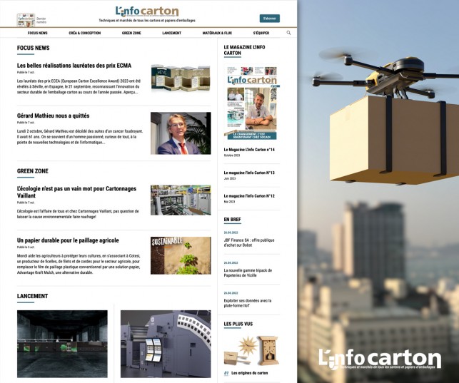 Création du site internet du magazine l’Info Carton