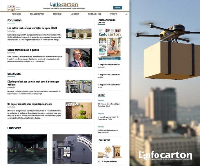 Création du site internet du magazine l’Info Carton