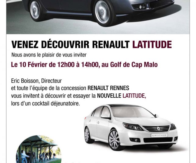 Création d'un emailing sur Renault Latitude