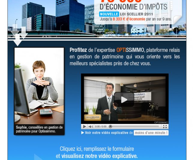 Version finale de l'emailing sur l'immobilier