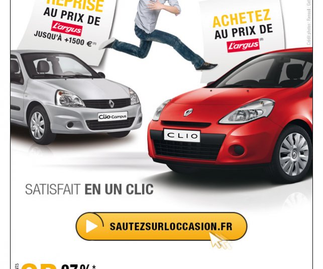 Création d'un emailing sur les occassions Renault