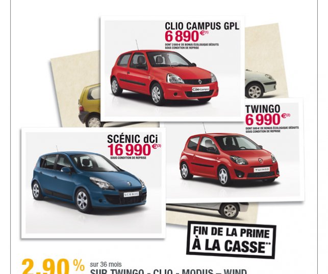 Création dun emailing sur les offres Renault