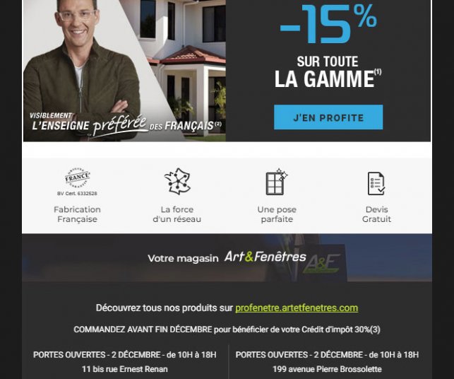 Création graphique de l'emailing