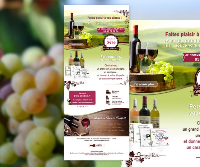 Création d'un emailing pour l'entreprise Henri Duteil