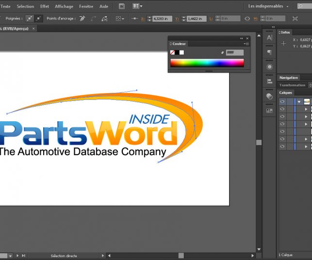 Détail de logo d'entreprise