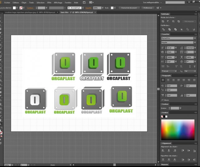 Création du logo Orcaplast