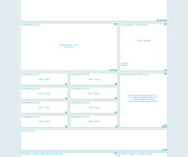 Création de maquette pour la refonte de site internet