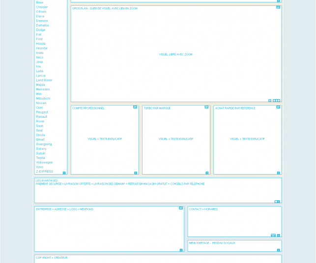 Création de maquette de site e-commerce de turbo