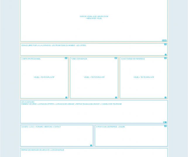 Création de maquette n°2 de site e-commerce de turbo
