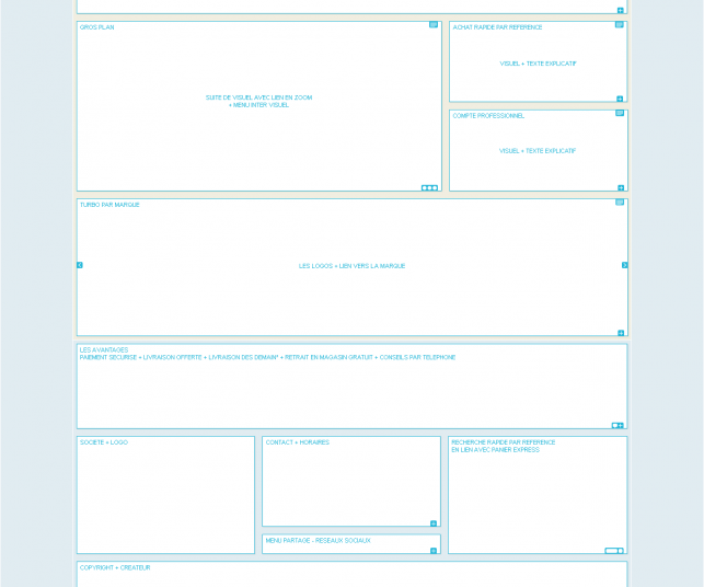 Création de maquette n°3 de site e-commerce de turbo