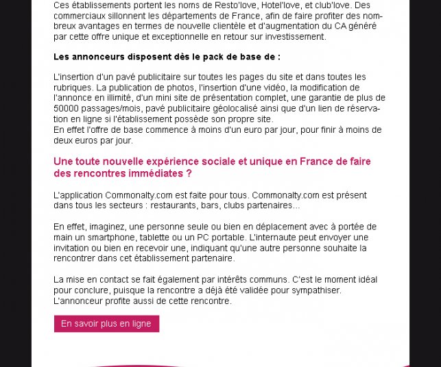 Création de modèle d'emailing - graphisme après correction