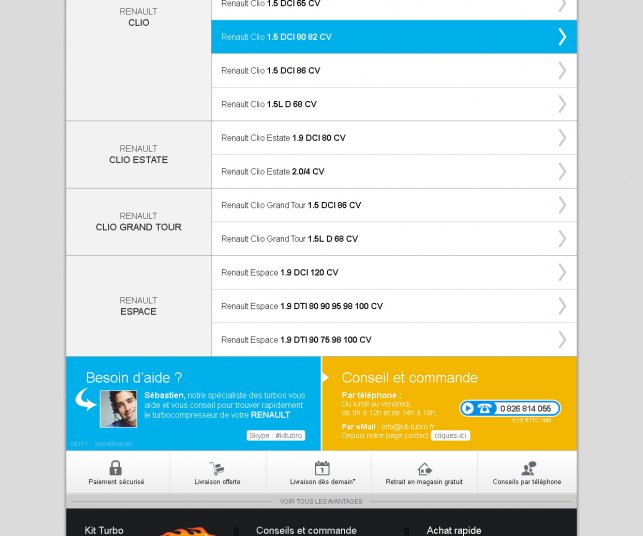 Graphisme du modèle de la page marque