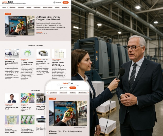 Lancement d'un site d'information en continu dédié à l'actualité de l'emballage et de l'impression.