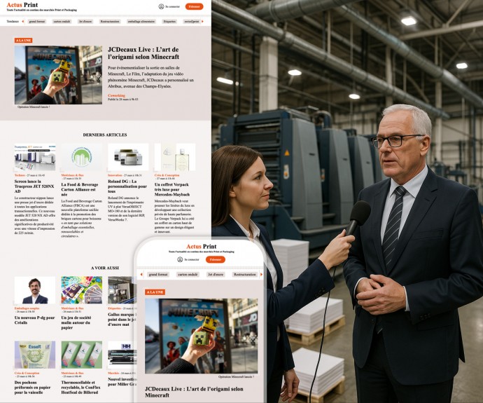 Lancement d'un site d'information en continu dédié à l'actualité de l'emballage et de l'impression.