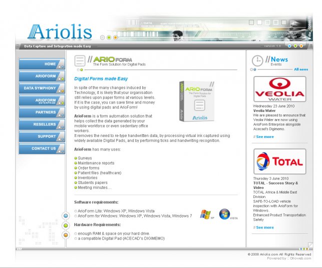 Création site internet logiciel