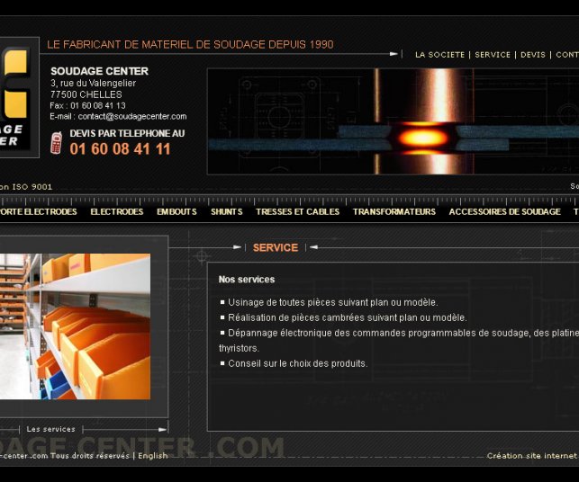 Création de site internet à Chelles sur le soudage