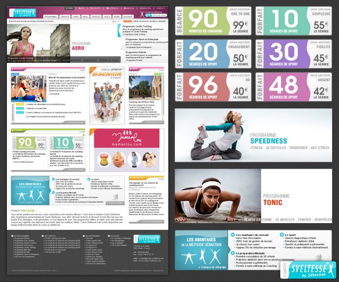 Création d'une déclinaison de site internet de coaching sportif