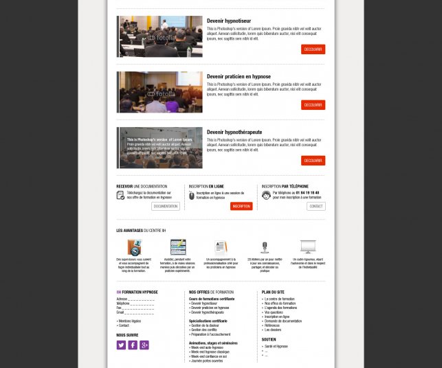 Création de site internet de formation