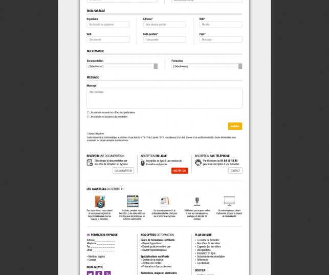 Création de site internet de formation