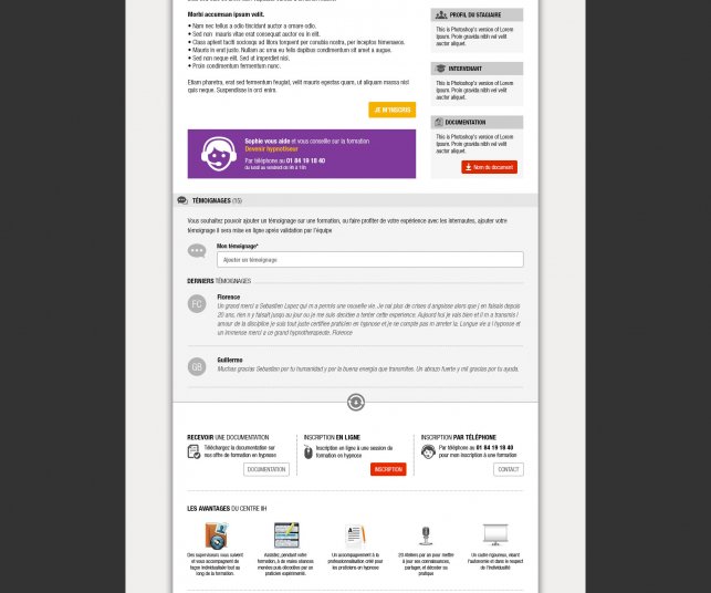Création de site internet de formation