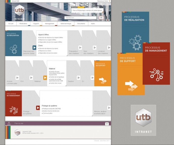 Création de site internet d'information d'entreprise