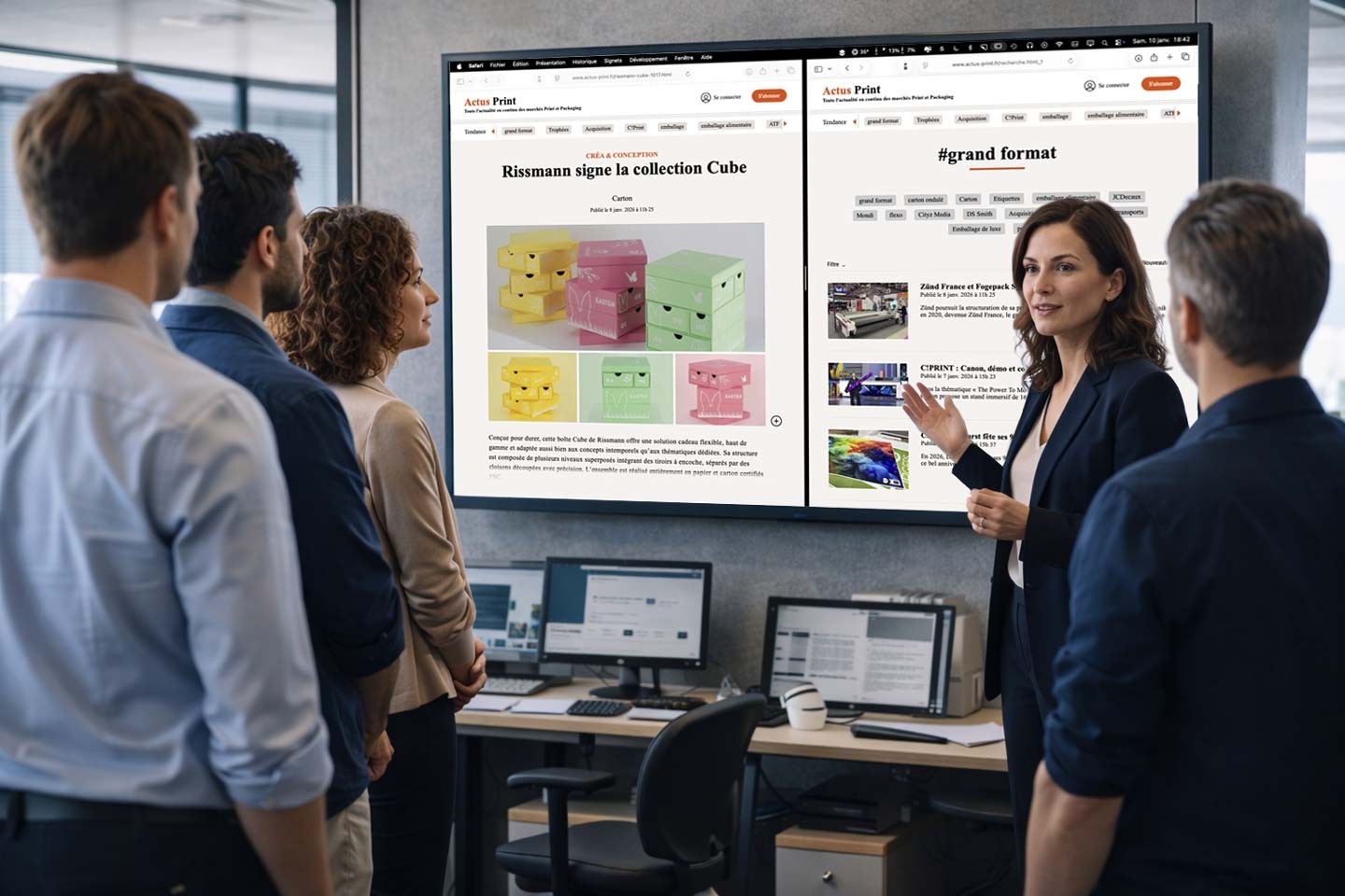 Création de site internet de média