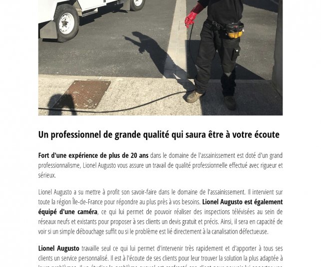 Conception graphique de la page entreprise