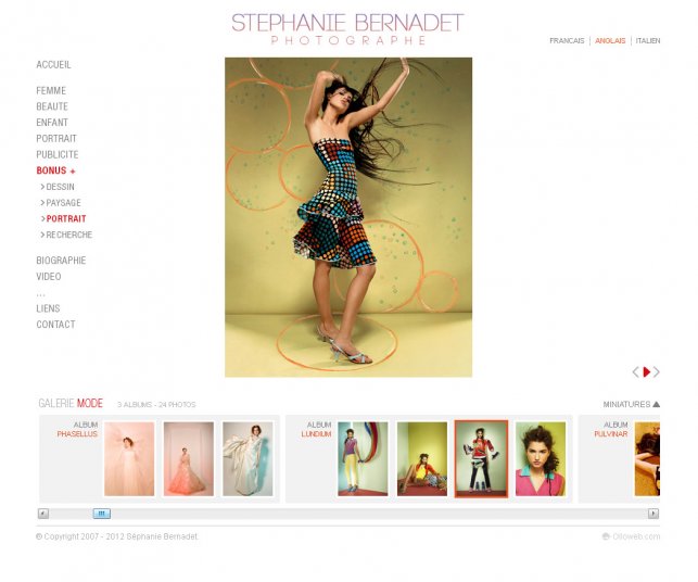 Version finale de la page galerie