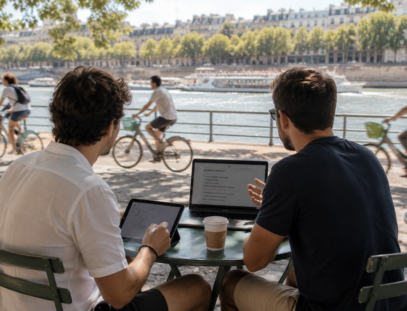 Échange avec le client pour comprendre les attentes pour la création d'un site de location de vélo.