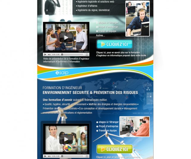 Première version de l'emailing.