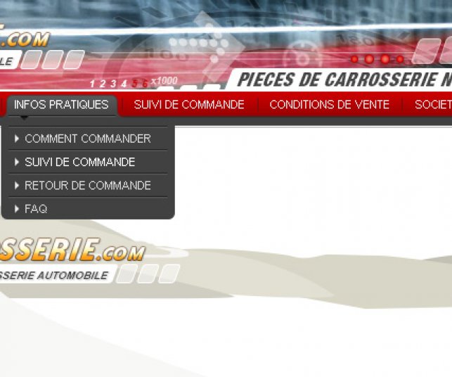 Graphisme du haut de page