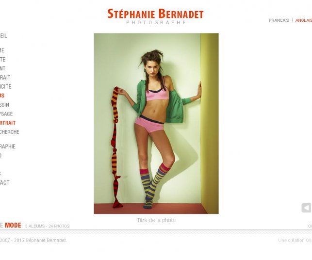 Autre proposition graphique de la page galerie