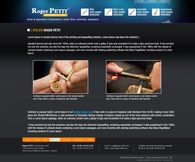 Graphisme des pages de savoir faire.