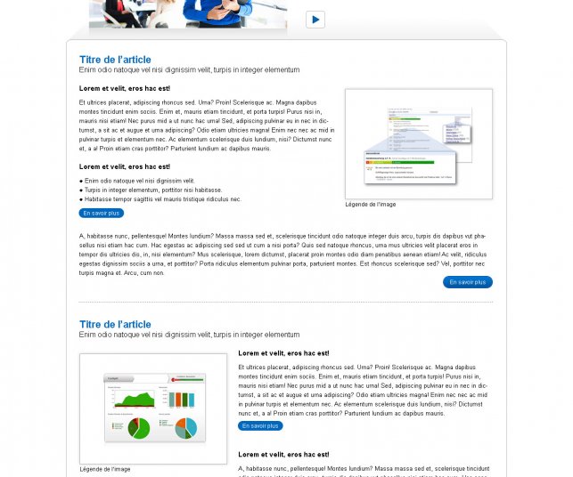 Création graphique page web