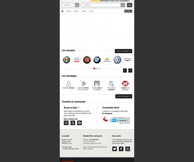 Conception graphique version tablettes