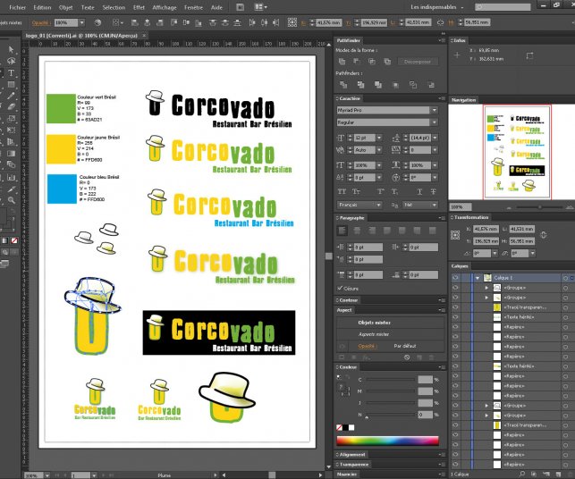 Proposition de logo pour le restaurant.