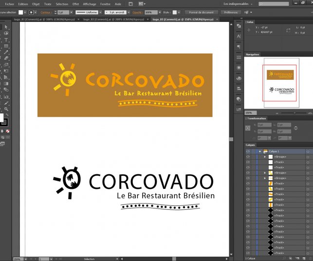 Autre proposition de logo pour le restaurant.