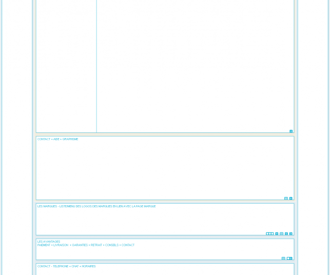 Maquette de site e-commerce de la page des marques