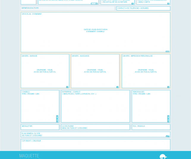 Proposition de la maquette accueil N°2.