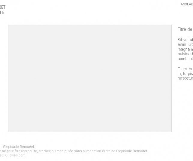 Création d'une proposition de maquette finale - page d'accueil