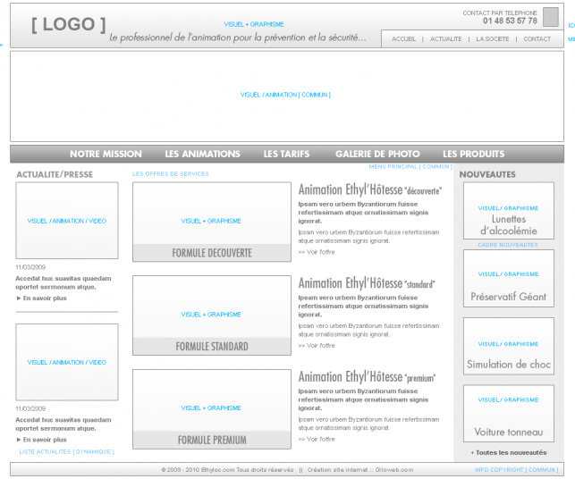 Proposition de maquette n°2 pour le site de prévention