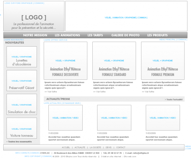 Proposition de maquette n°3 pour le site de prévention