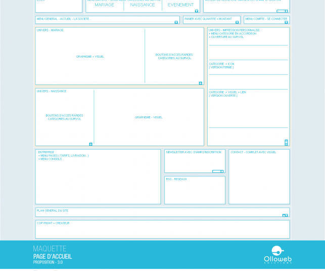 Proposition de la maquette accueil N°3.