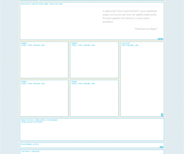Proposition de maquette n°1 réalisé depuis Adobe Photoshop